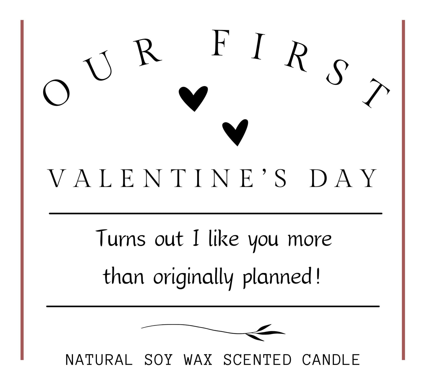 First Valentines Gift for Girlfriend, Funny Valentines Candle for Boyfriend, Romantic Valentine Couple Gift, Cute Unique Gift for Her