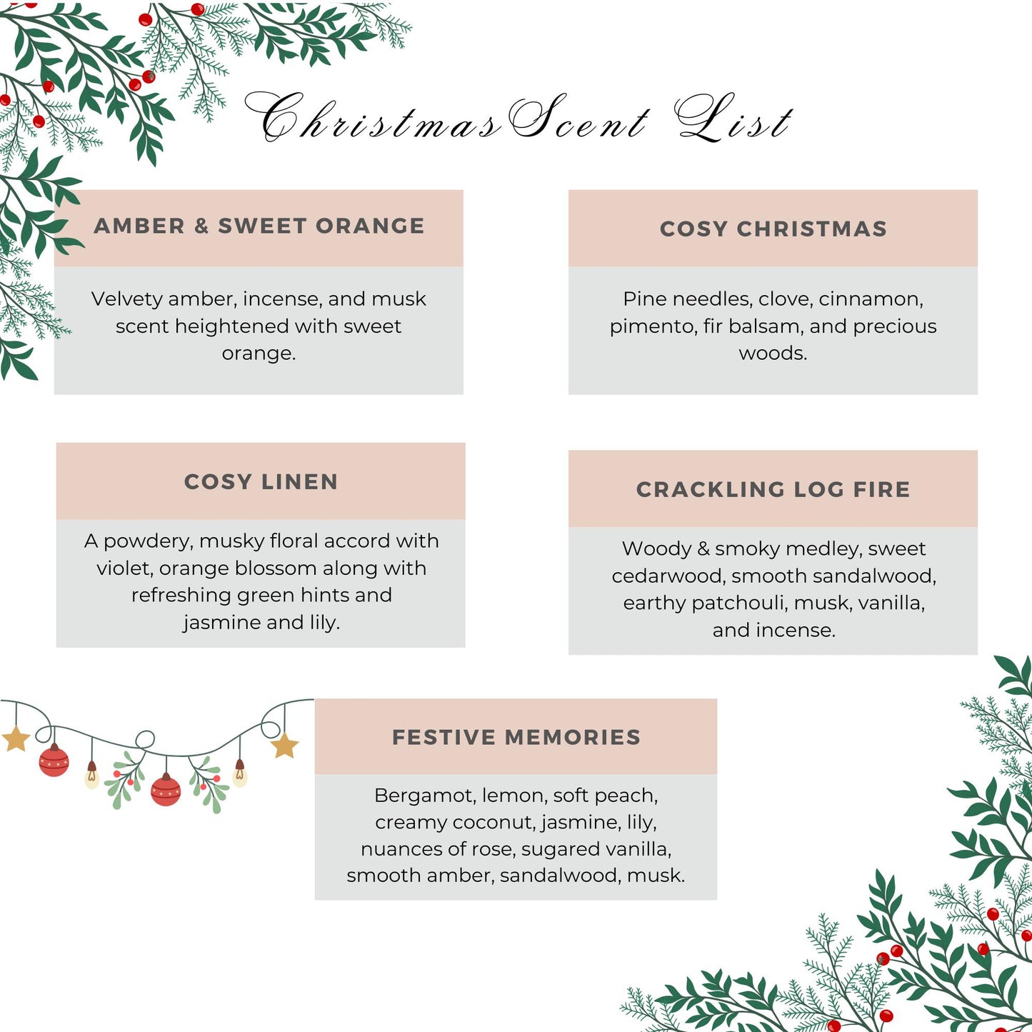Personalised Christmas Candle Gift, Christmas Present for Couple, Christmas Eve Candle, Xmas Gift for Friends, Merry Christmas Decoration