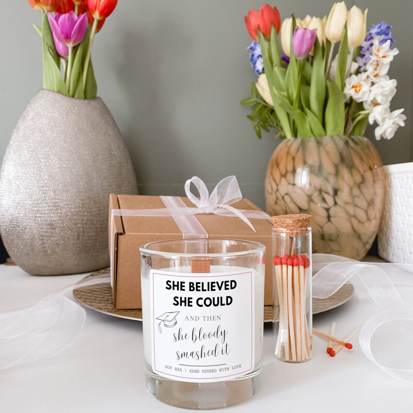 She Believed She Could Then She Smashed It Graduation Gift, Funny Graduation Gift for Him or Her, University Leaving Gift, Graduation Gift for Son Daughter School Leaving Gift, Graduation Gift, Custom Graduation, Daughter Graduation, 
Class of 2024