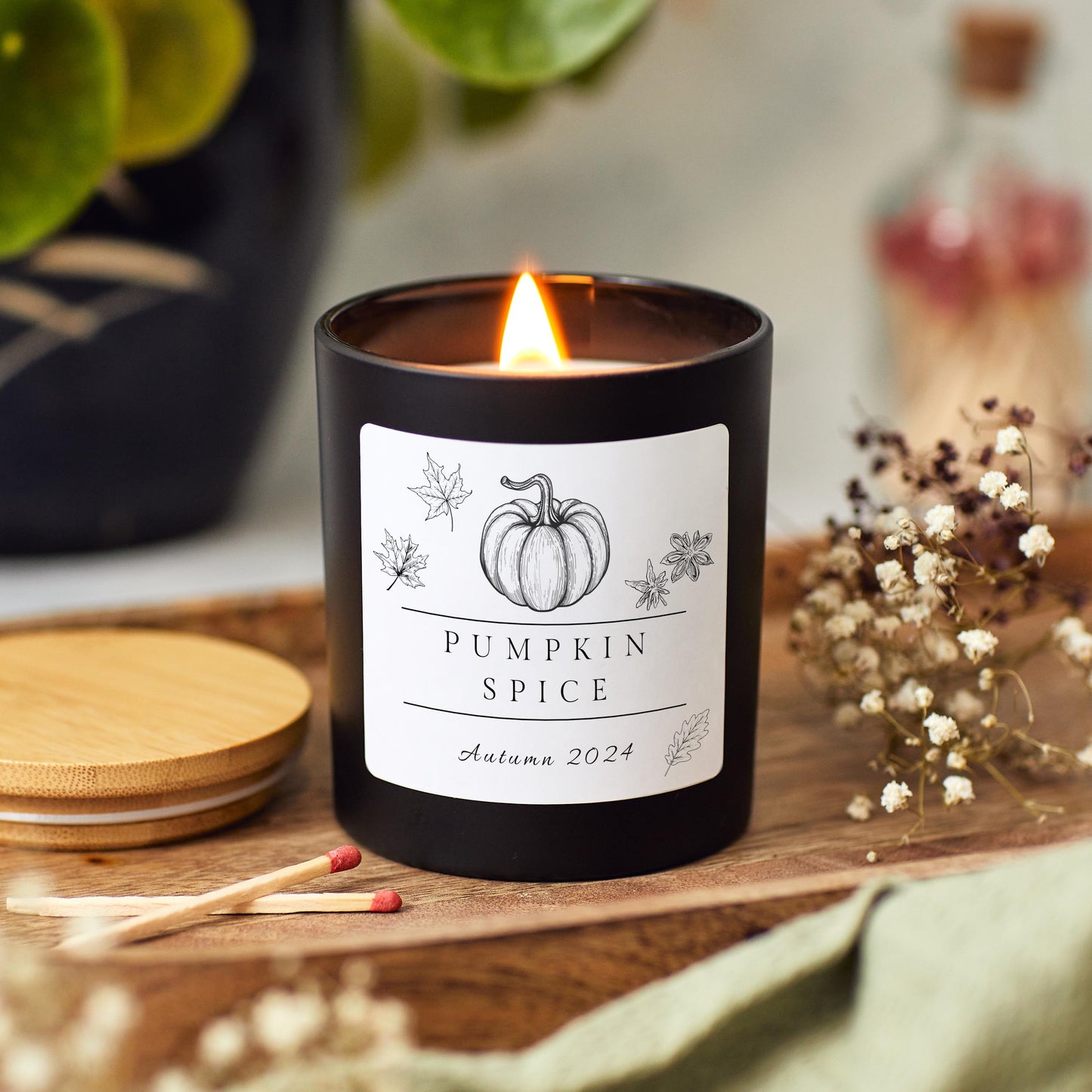 Pumpkin Spice Soy Wax Candle, Autumn Candle gift for friend, Cosy Autumn Scented Candle, Cosy Fall Gift for Friend, Autumn Home Decor Birthday Gift Cute Halloween Candle, Gift for Mum, Autumn 2024, Autumn Gift for Wife,  Autumn Vibes Home Decoration