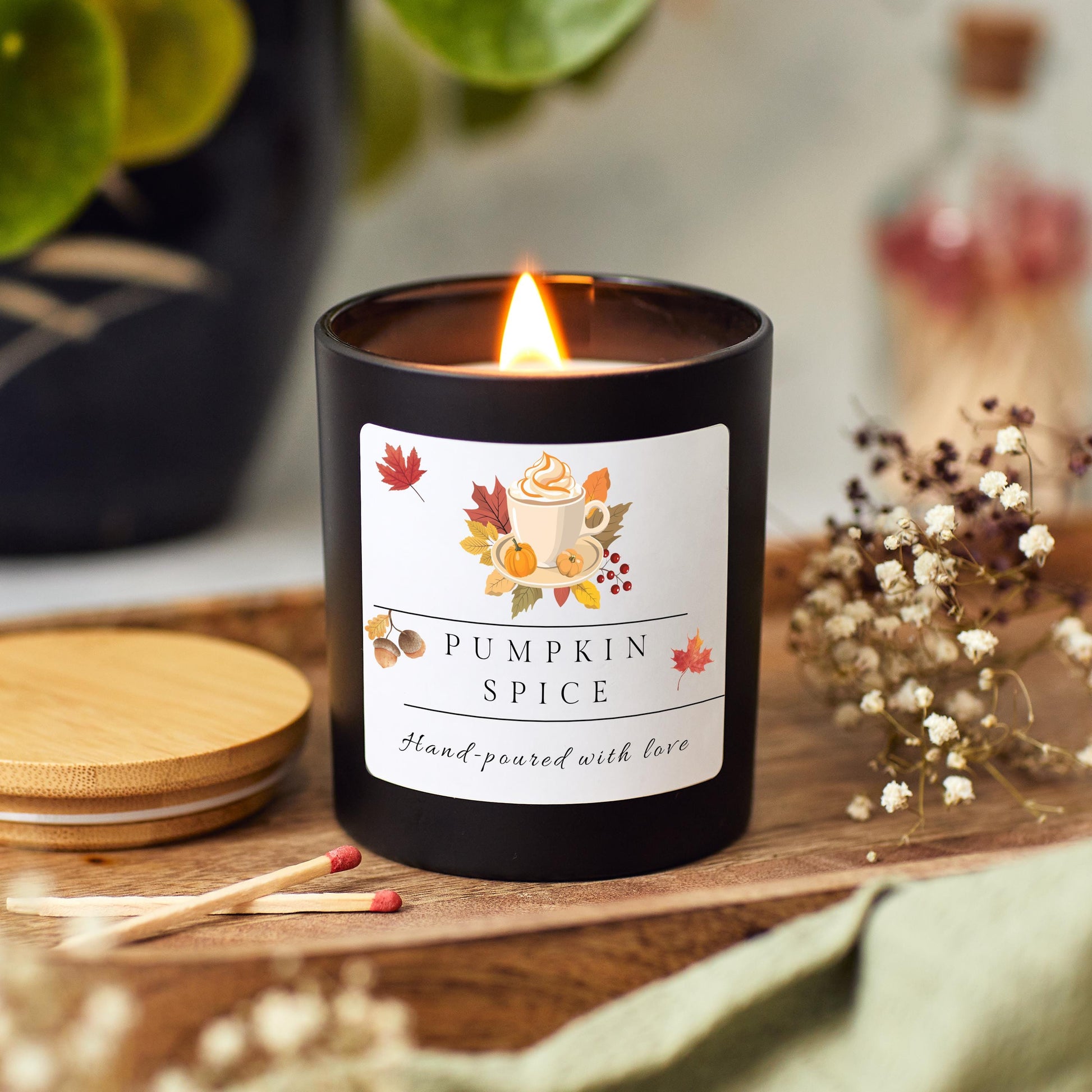 Pumpkin Spice Soy Wax Candle, Autumn Candle gift for friend, Cosy Autumn Scented Candle, Cosy Fall Gift for Friend, Autumn Home Decor Birthday Gift Cute Halloween Candle, Gift for Mum, Autumn 2024, Autumn Gift for Wife,  Autumn Vibes Home Decoration