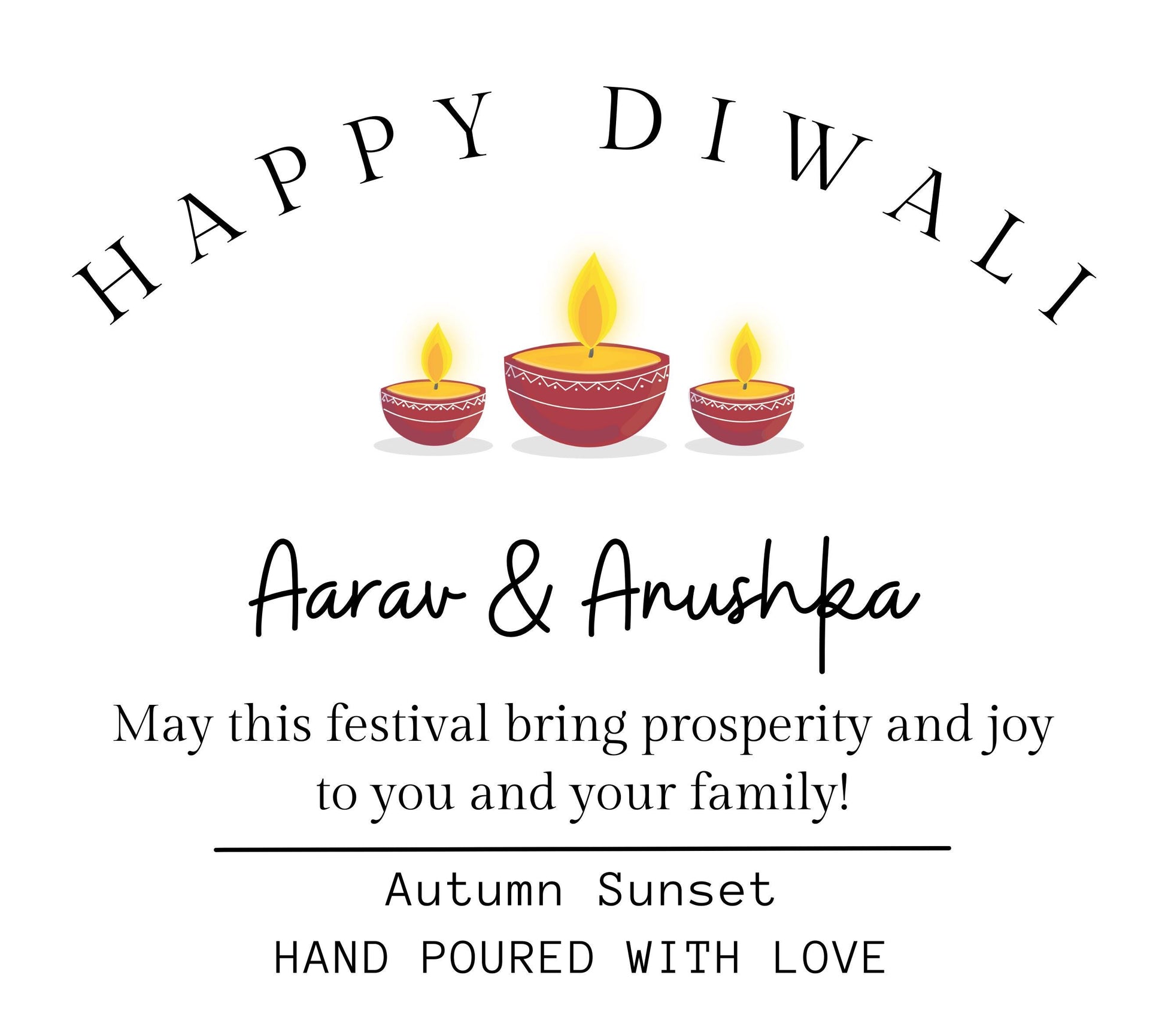 Personalised Diwali Gift For Family, Happy Diwali Personalised Candle, Festival of Lights Diwali Celebrations Gifts, Diwali Decorations Prosperity and Wealth Candle Gift, Diwali Decor Candle, Diwali Gift Hamper, Diwali Rangoli Candle Gift