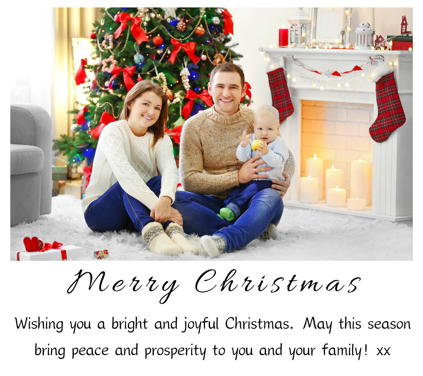 Photo Christmas Candle, Personalised Xmas Photo Present for Couple, Sister Gift, Coworker Xmas Gift, Friends Christmas Gift, Christmas Couple Anniversary Gift, Handmade Holiday Scented Candle, Christmas Eve Decoration, Stocking Filler Candle