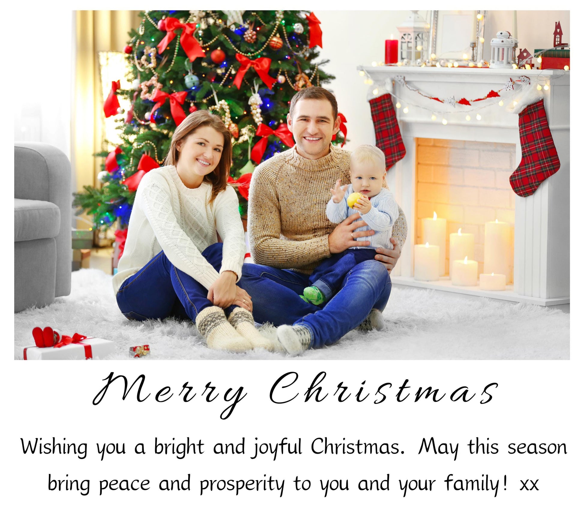 Photo Christmas Candle, Personalised Xmas Photo Present for Couple, Sister Gift, Coworker Xmas Gift, Friends Christmas Gift, Christmas Couple Anniversary Gift, Handmade Holiday Scented Candle, Christmas Eve Decoration, Stocking Filler Candle