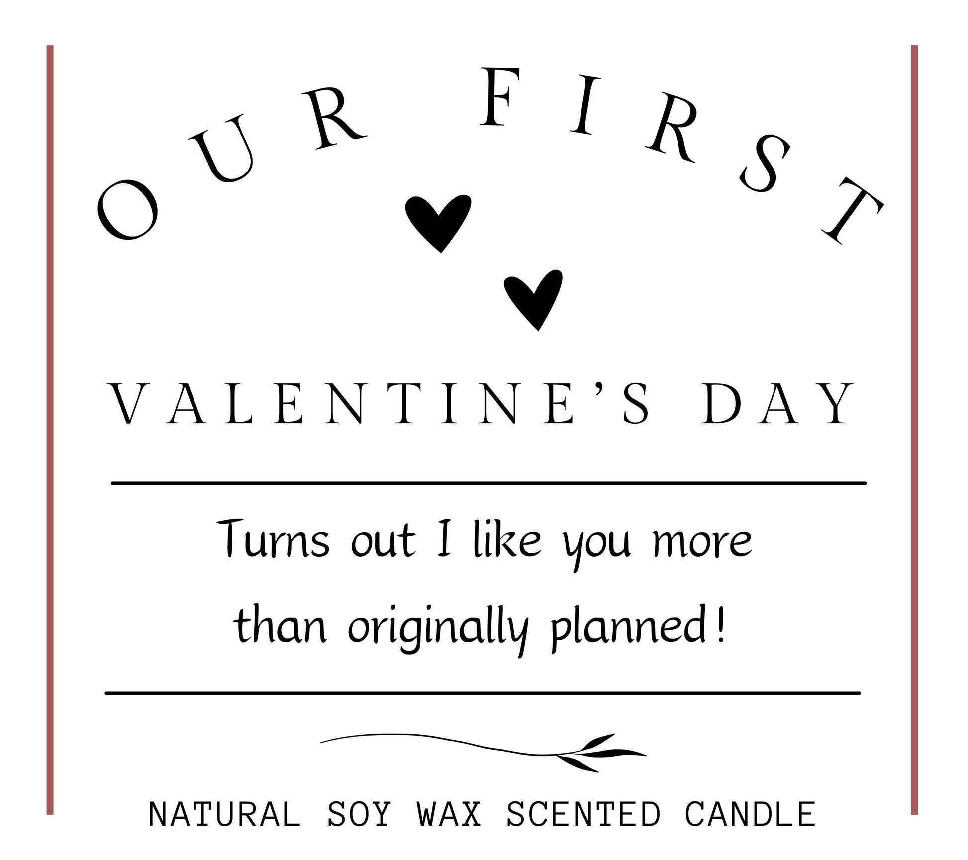 First Valentines Gift for Girlfriend, Funny Valentines Candle for Boyfriend, Romantic Valentine Couple Gift, Cute Unique Gift for Her