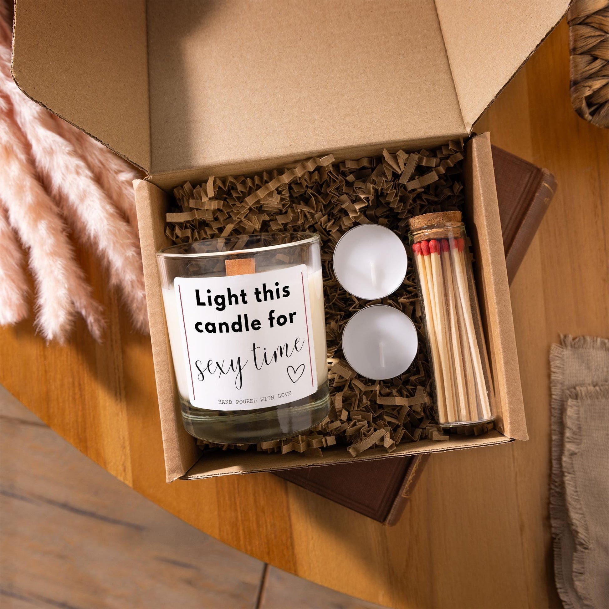 Valentines Candle Gift for Partner, Light for Sexy Time Anniversary Gift for Him, Gift for Boyfriend Girlfriend Husband, Cheeky Sexy Gift, Romantic Gift Love Candle, Light For Sexy Time