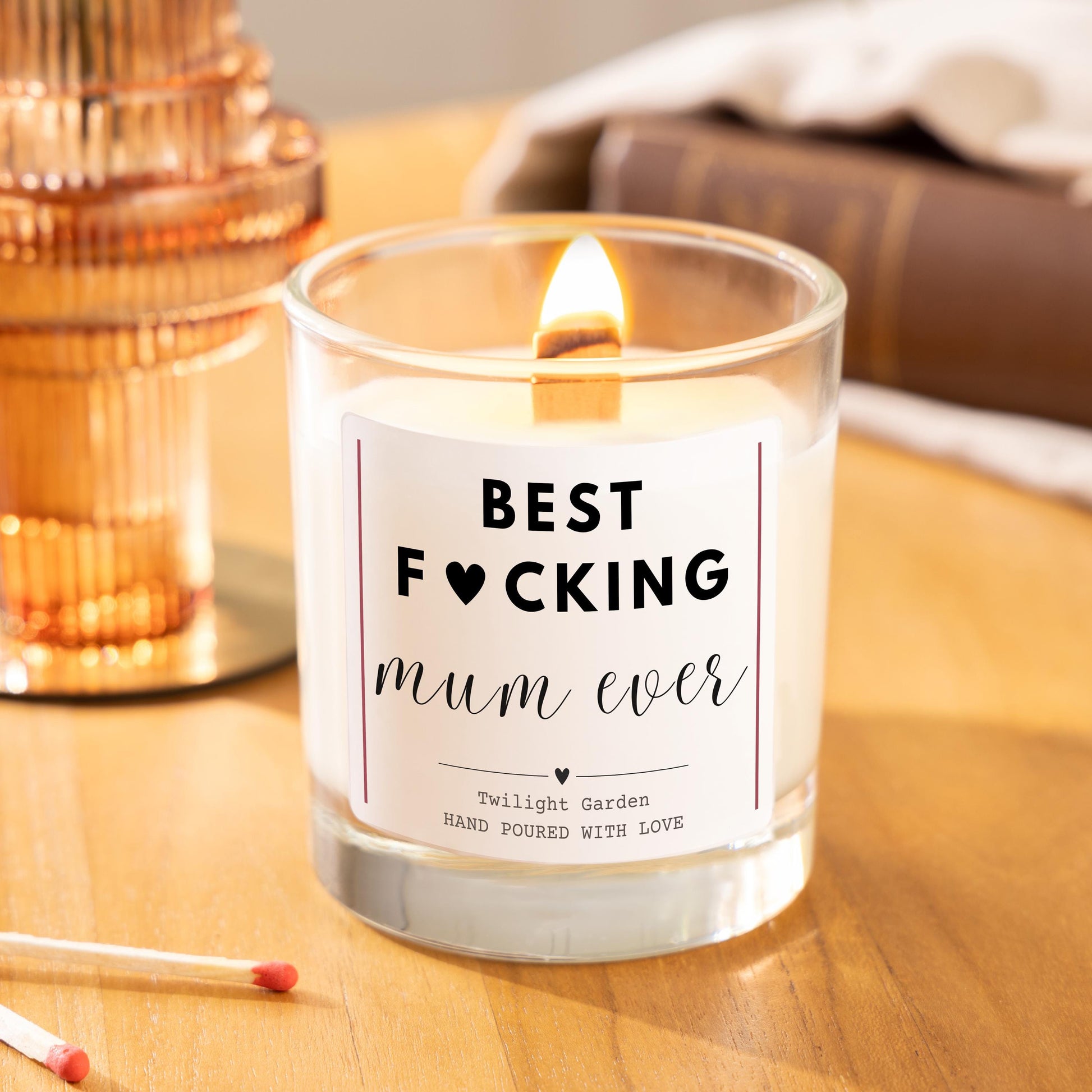 Best Mum Ever Funny Candle Gift for Mum, Mother’s Day Gift, Funny Birthday Gift for Mum, Gift from Daughter, Gift from Son, Mum Appreciation Gift