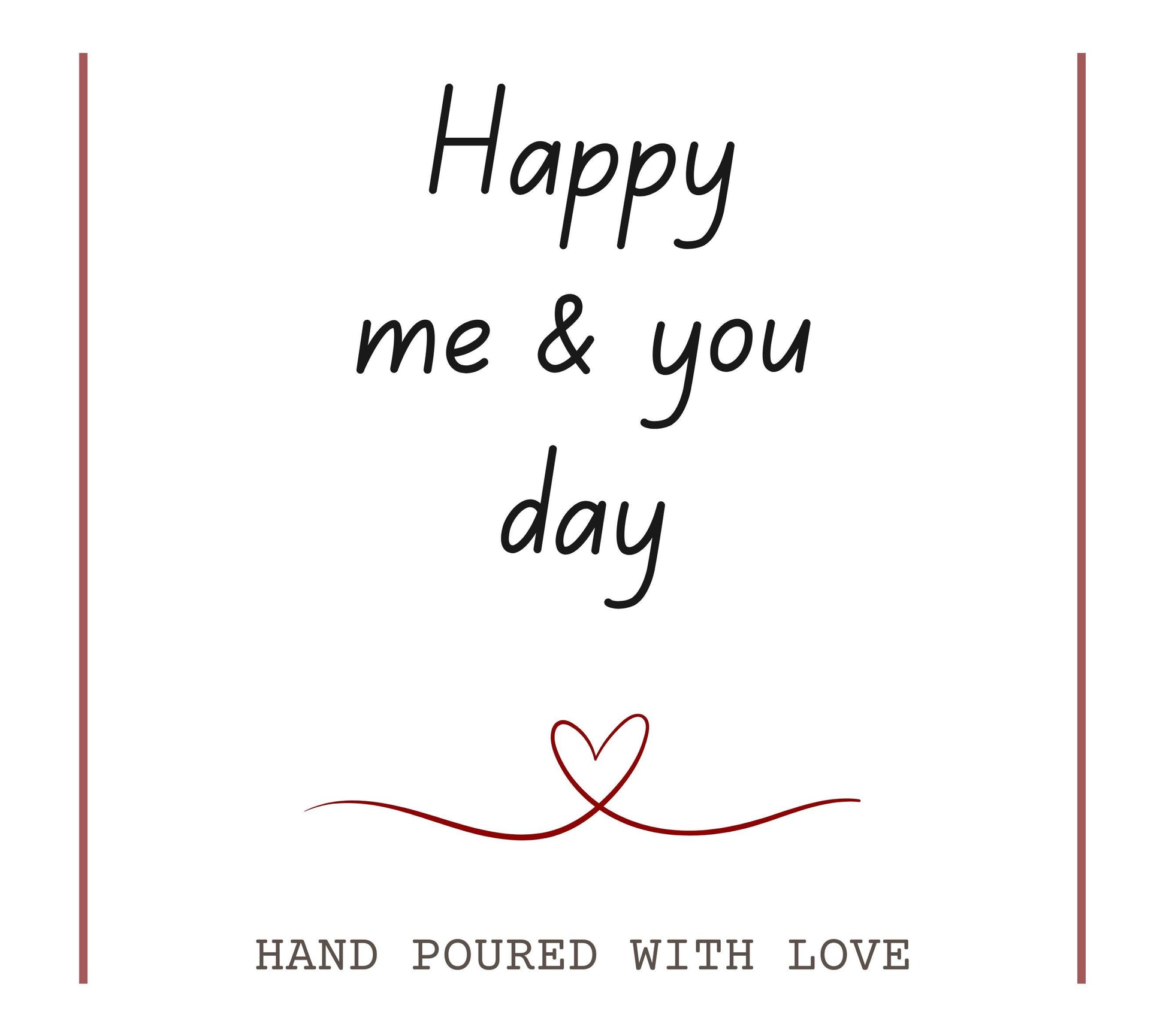 Happy You And Me Day Anniversary Candle, Gift for Husband, Wife, Boyfriend, Anniversary for Man, Gift for Him, 16th Wedding Anniversary