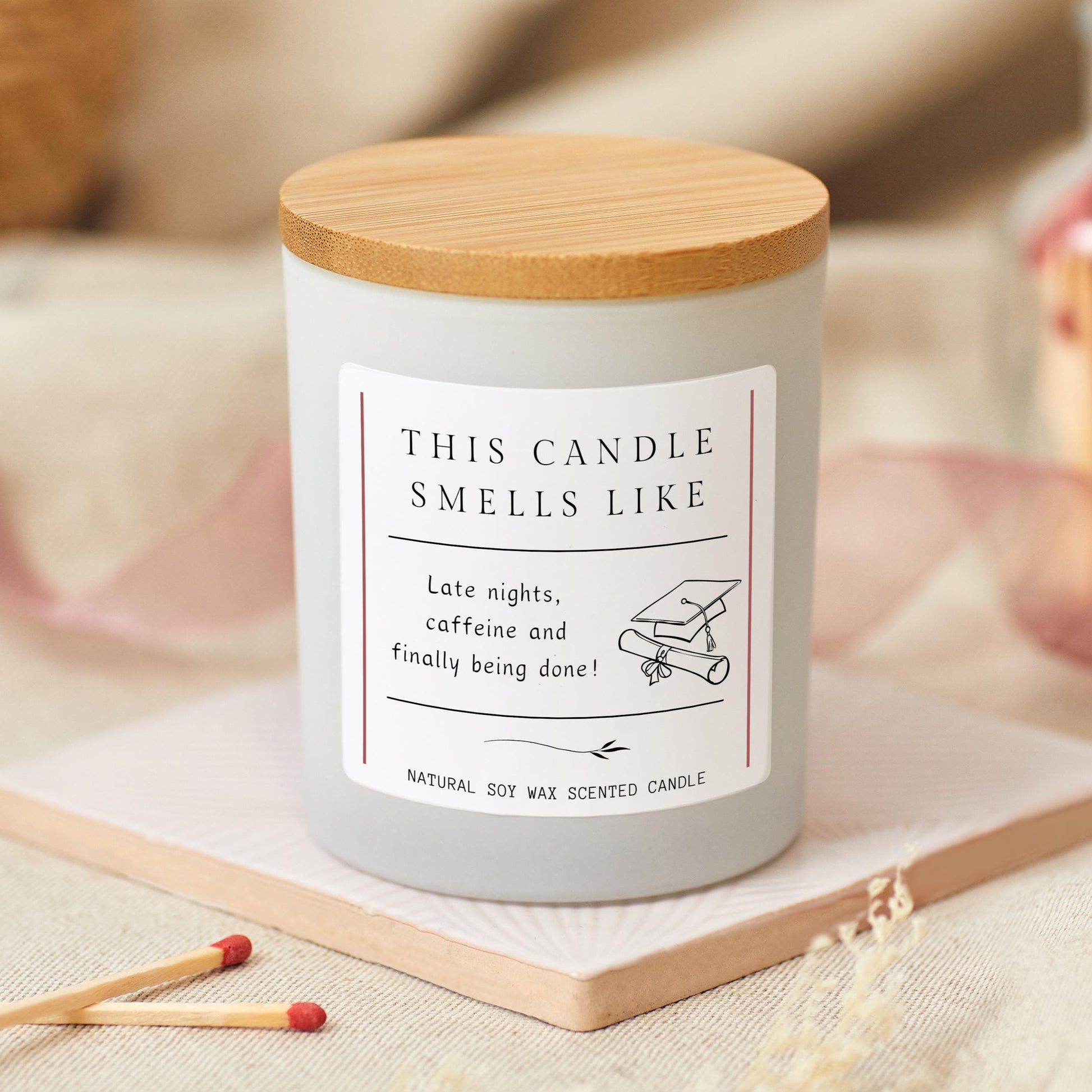 Graduation Gift for Friend, Funny University Graduation Candle, Nursing Graduation Gift, College Grad Class Of 2025 Masters Gift, Phd Gift