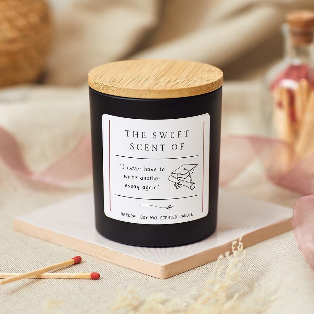 Funny Graduation Gift for Friend, University Graduation Candle, College Graduation Gift, Uni Graduation Class Of 2025 Masters Gift, Phd Gift