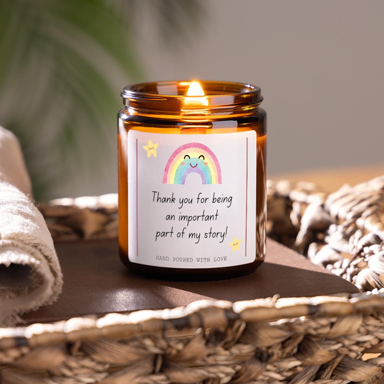 Thank You For Being Part Of My Story - Thank You Teacher Candle, End Of Year Teaching Assistant, Nursery Teacher, Mentor Appreciation Gift, end of term teacher gift, daycare teacher gift, classroom assistant gift