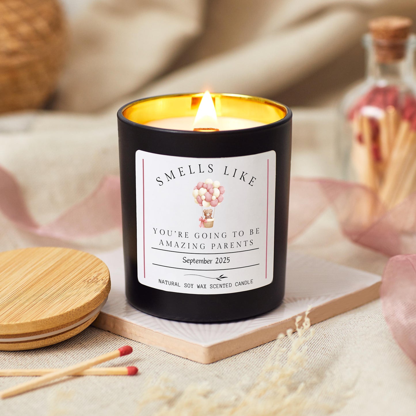 New Parents Gift For Friends, Baby Shower Candle Gift, Parents to Be Gift, Mum to Be Present, Expecting Parents Gift, First Time Parents