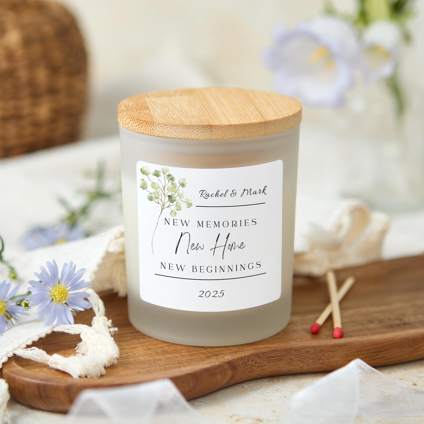 New Home Candle Gift, Personalised Home Gift, House Warming Gift, Moving House New Beginnings Candle, First Home Gift for Friend & Family