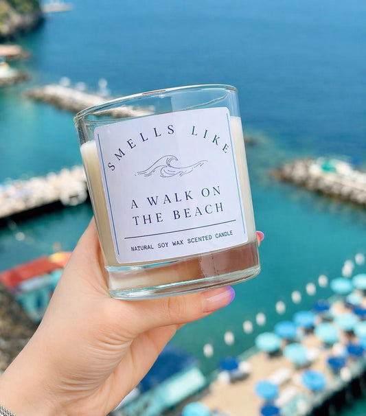 Beach Scented Candle Smells Like A Walk On The Beach Summer Candle, Coastal Home Fragrance, Holiday Gift, Fresh Clean Candle TIKTOK TRENDING