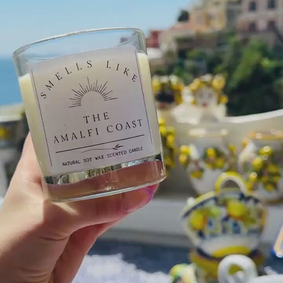 Smells Like The Amalfi Coast Holiday Inspired Scented Candle, Italy Holiday Memories in Positano and Sorrento